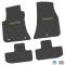 FlexTread 11-24 Dodge Challenger RWD Floor Mats (4pc) w/ Challenger Logo - Black / NGCV53027
