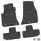 FlexTread 11-24 Dodge Challenger RWD Floor Mats (4pc) w/ Challenger Logo - Black / NGCV53027