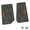 FlexTread 14-18 Jeep Wrangler JK 2Dr Floor Mats (2pc) w/ Rubicon Logo NGTT04013
