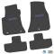 FlexTread 11-24 Dodge Challenger RWD Floor Mats (4pc) w/ HEMI Logo - Black / NGCV53042