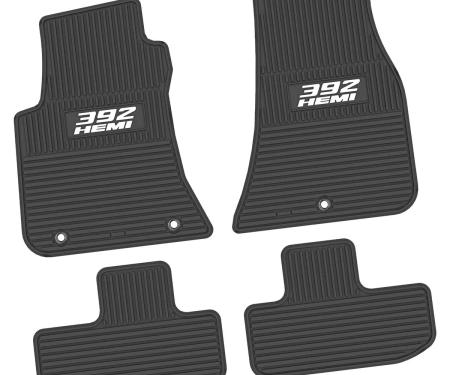 FlexTread 11-24 Dodge Challenger RWD Floor Mats (4pc) w/ 392 HEMI Logo - Black / NGCV53039