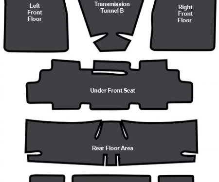 ACC 1968-1972 Chevrolet Chevelle Malibu Sound Deadener 7pc EVA