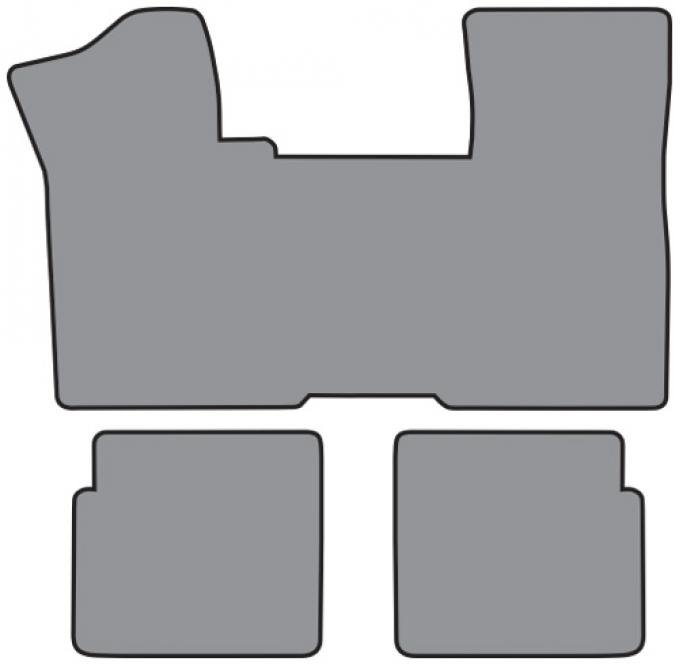 ACC 1979-1985 Cadillac Eldorado without Console 1pc Frt & 2pc Rrs Floor Mat (FM62 FM62R) Cutpile