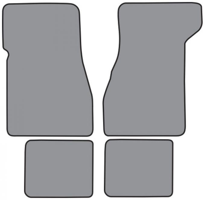ACC 1974-1975 Pontiac Grand Am Floor Mat 4pc (GM273F FM18R) Cutpile