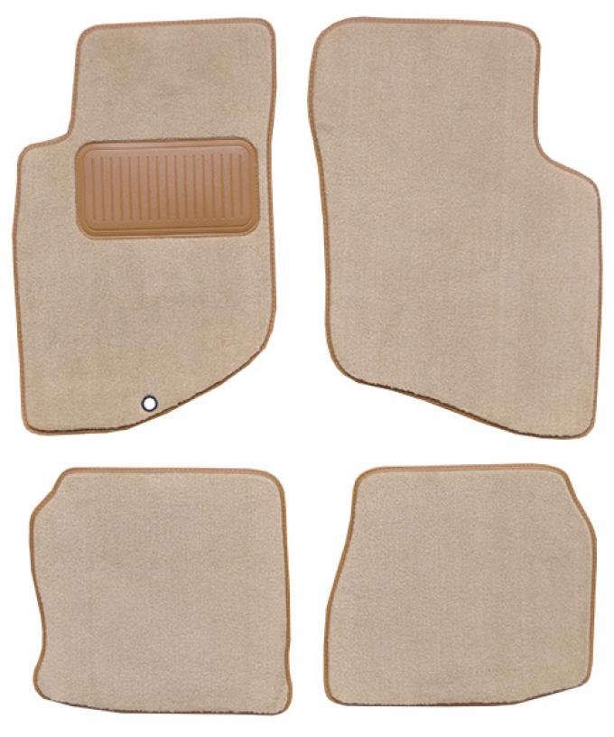ACC 1989-1993 Mitsubishi Galant Floor Mat with Heel Pad 4pc (FM287 FM287R) Cutpile