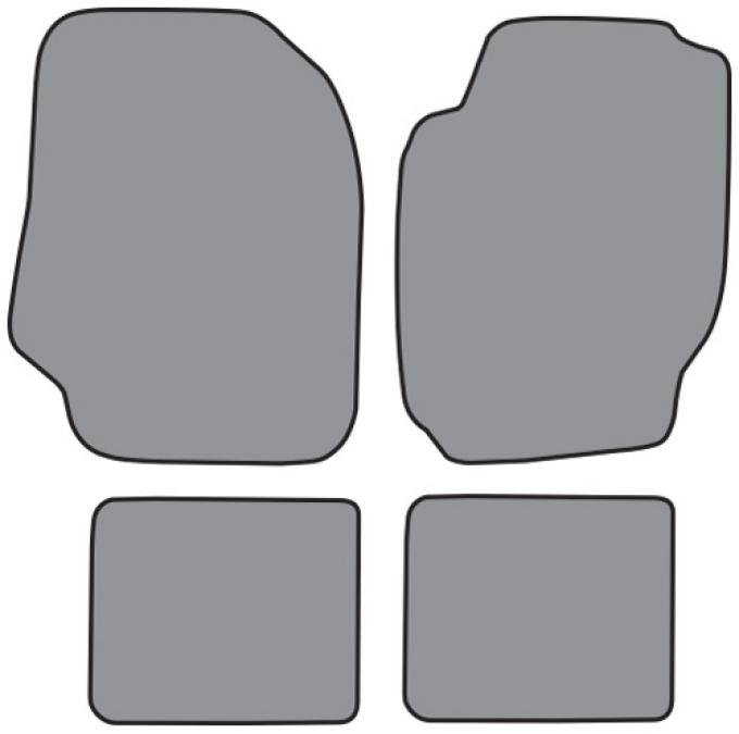 ACC 1996-2000 Toyota RAV4 Floor Mat 4pc (A5258F FM18R) Cutpile
