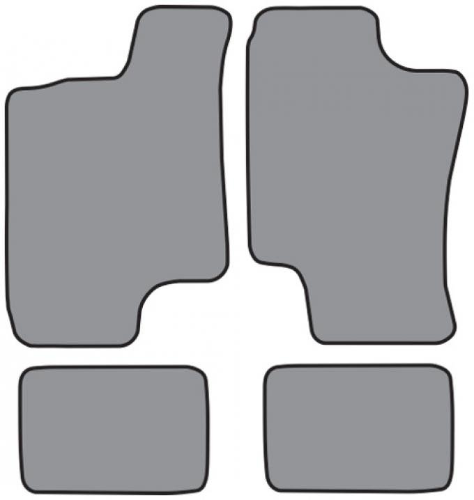 ACC 1993-1996 Saturn SC2 Floor Mat 4pc (FM135 FM135R) Cutpile