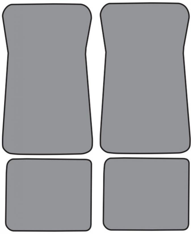 ACC 1971-1973 Pontiac Grand Safari Floor Mat 4pc (FM20F FM18R) Loop