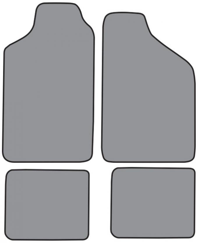 ACC 1985-1992 Volkswagen Golf Floor Mat 4pc (FM183F FM18R) Cutpile