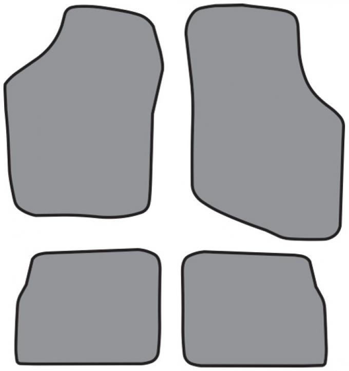 ACC 1989-1991 Dodge Colt Floor Mat 4pc (A5162 A5162R) Cutpile