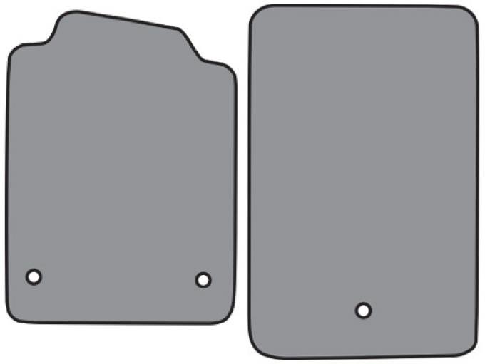 ACC 2007-2013 Chevrolet Corvette Floor Mat without Heel Pad 2pc (FM377) Truvette