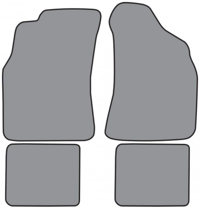 ACC 1984-1988 Toyota Pickup Ext Cab Floor Mat 4pc (FM201F FM18R) Cutpile