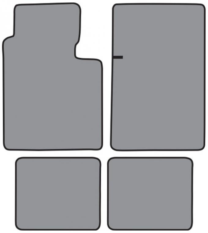 ACC 1964-1968 American Motors American Floor Mat 4pc (FM349F FM2R) Loop