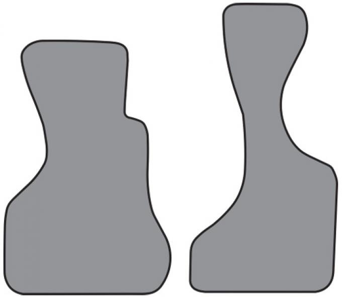 ACC 1981-1987 Dodge B250 Van Floor Mat Frt Row 2pc (FM421F) Cutpile