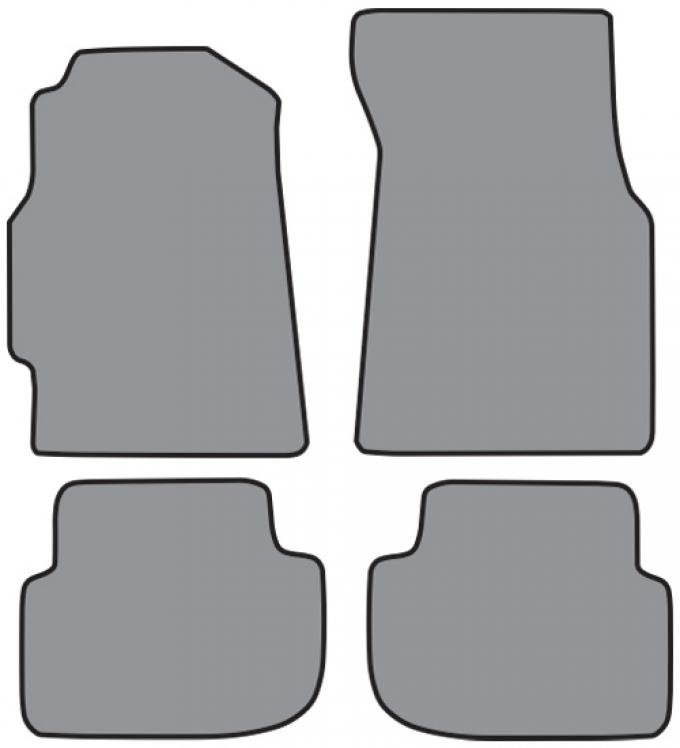 ACC 1999-2001 Acura Integra Floor Mat 4pc (P355F FM277R) Cutpile
