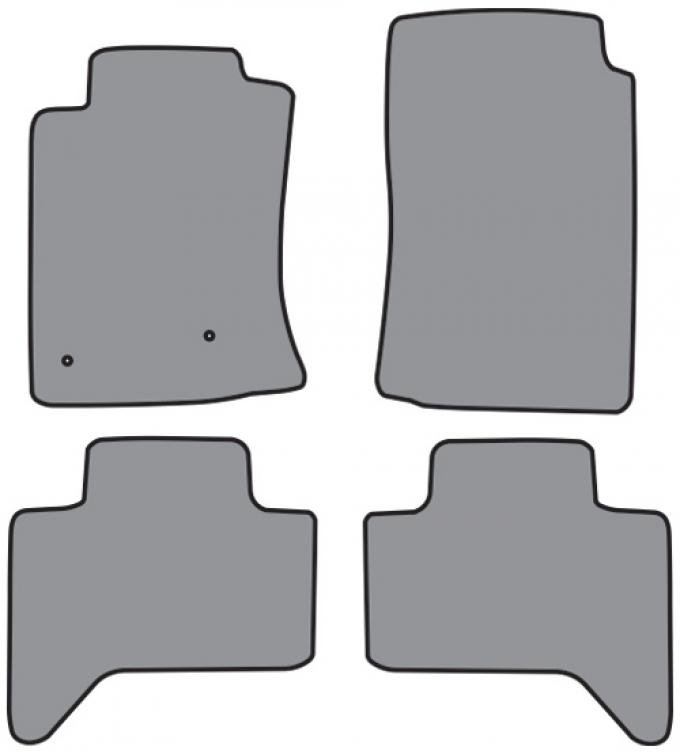 ACC 2005-2009 Toyota Tacoma Double Cab Floor Mat 4pc (P506 P506R) Cutpile