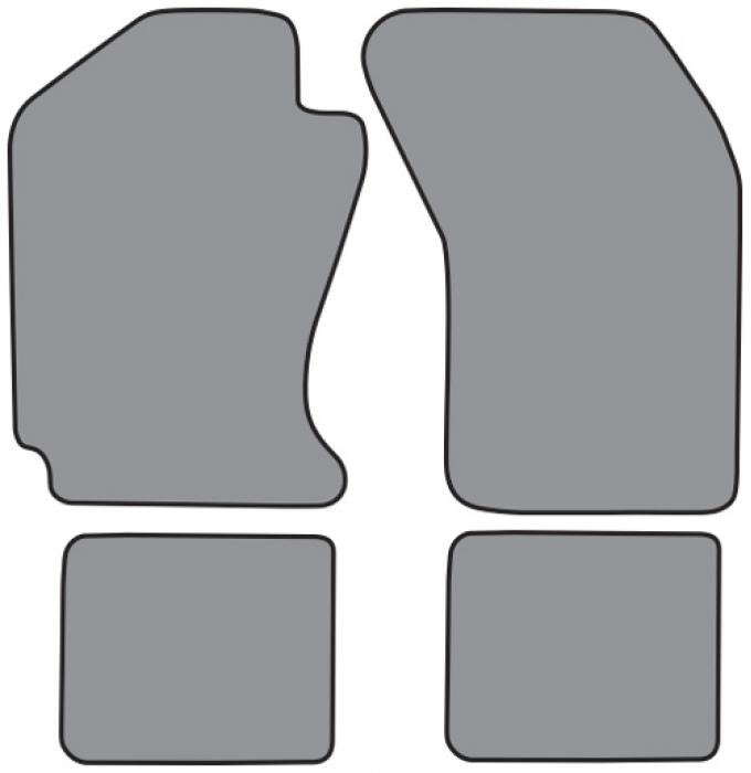 ACC 1985-1988 Nissan Maxima Floor Mat 4pc (NI482F FM18R) Cutpile