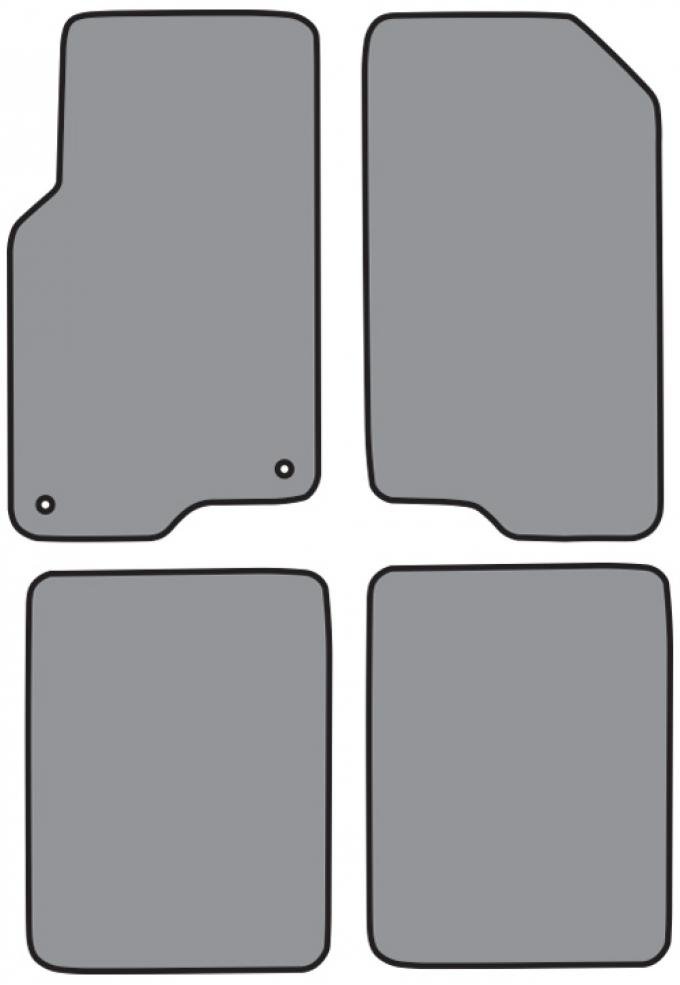 ACC 2006-2009 Pontiac Torrent Floor Mat 4pc (FM343 FM343R) Cutpile
