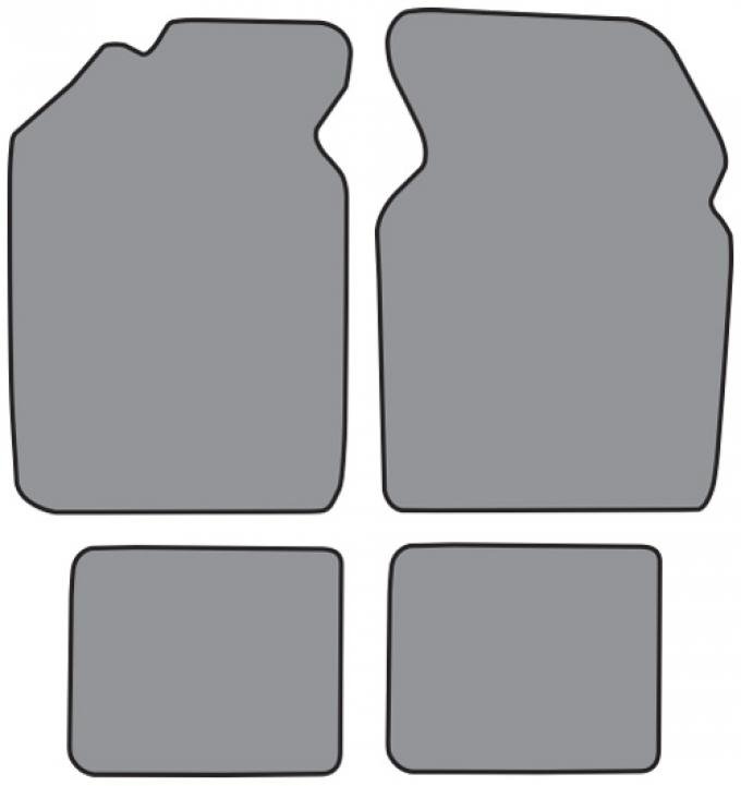 ACC 1982-1988 Chrysler Town & Country 4DR Wagon Floor Mat 4pc (CR193F FM18R) Cutpile
