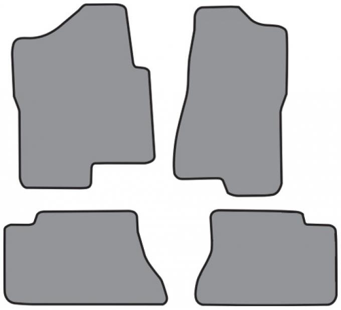 ACC 2001-2003 Chevrolet Silverado 1500 HD Crew Cab Floor Mat 4pc (FM149F FM308R) Cutpile