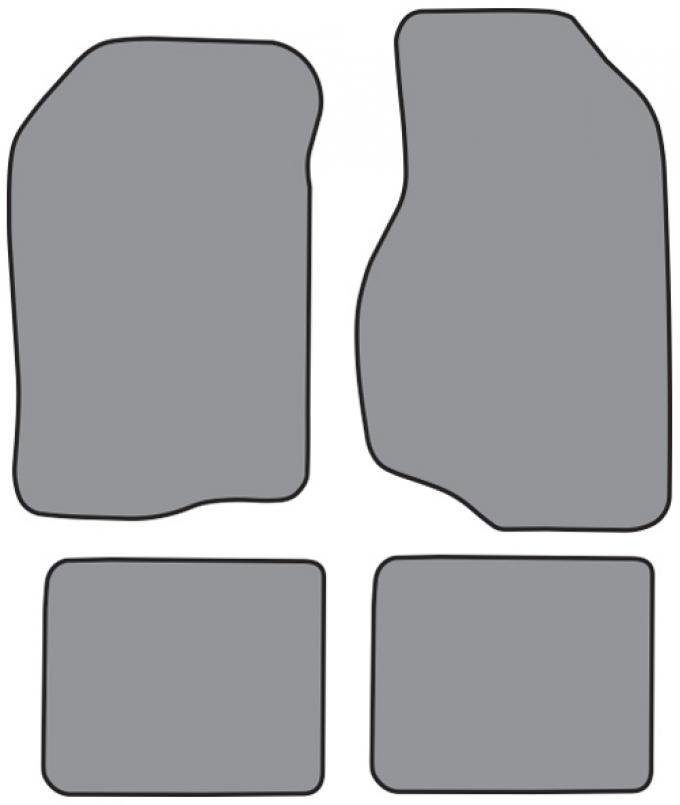 ACC 1982-1983 Dodge 400 2DR/4DR Floor Mat 4pc (A5147F FM18R) Cutpile