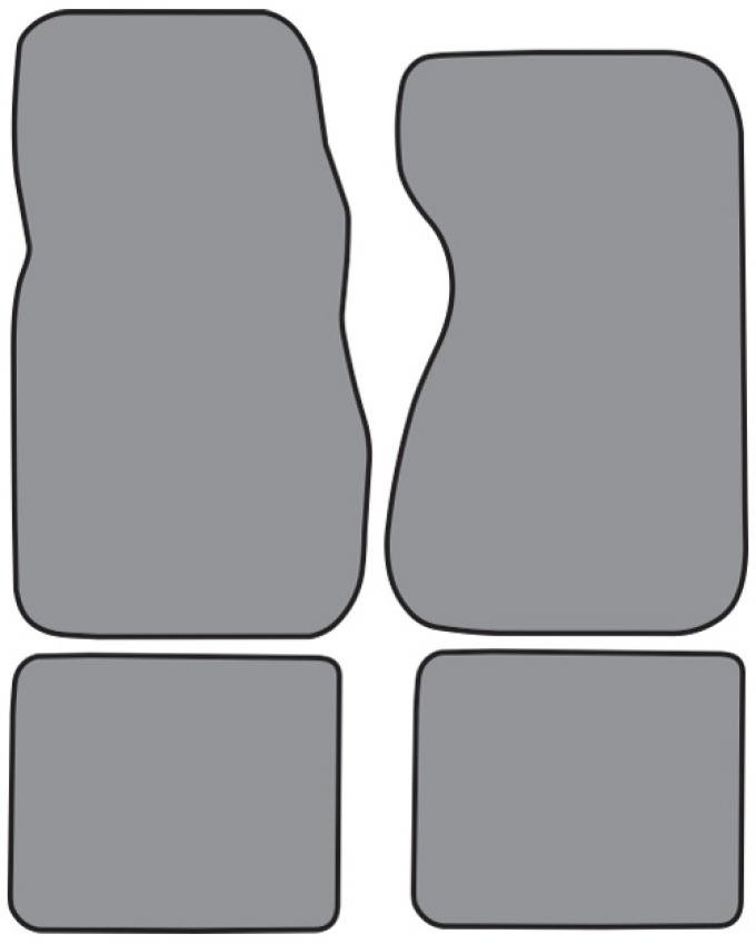 ACC 1975-1980 Ford Granada Floor Mat 4pc (FM216F FM18R) Cutpile