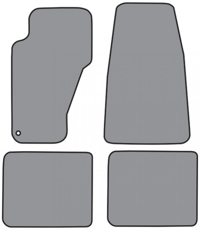 ACC 1999-2004 Jeep Grand Cherokee Floor Mat 4pc (FM284F FM18R) Cutpile