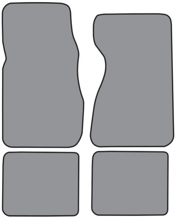 ACC 1984-1992 Lincoln Mark VII Floor Mat 4pc (LC243F FM18R) Cutpile