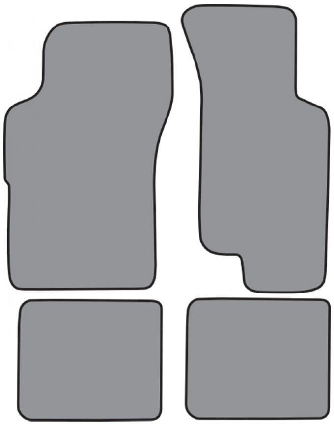 ACC 1986-1991 Mercury Sable Floor Mat 4pc (ME623F FM18R) Cutpile