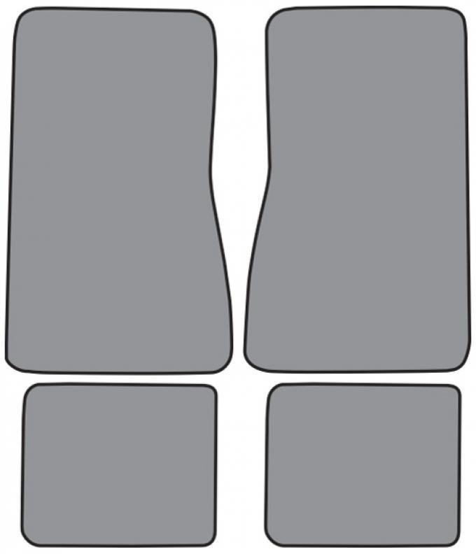 ACC 1973 Pontiac GTO Floor Mat 4pc (FM273F FM18R) Loop