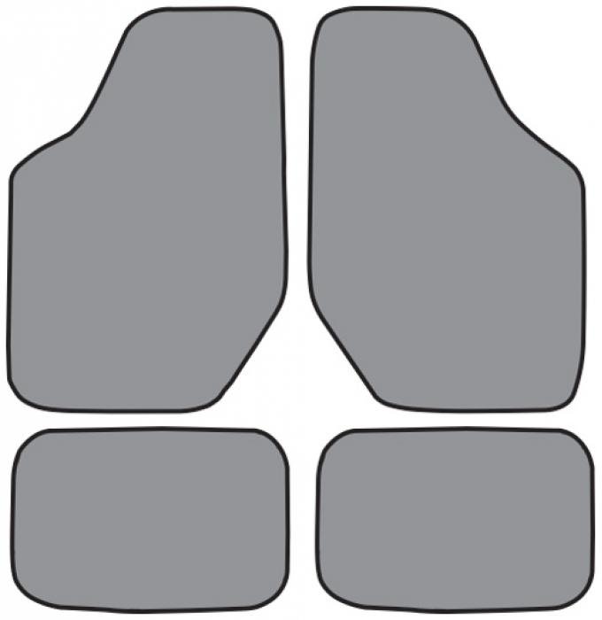 ACC 1996-2007 Ford Taurus Floor Mat 4pc (FM67 FM67R) Cutpile