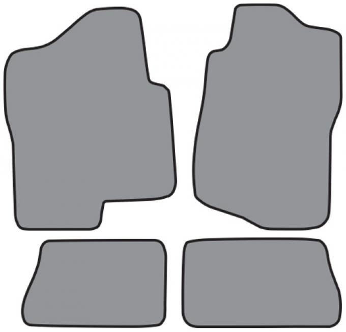 ACC 2007-2014 Chevrolet Silverado 2500 HD Crew Cab Floor Mat 4pc (FM330F FM330R) Cutpile