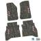 FlexTread 20-24 Jeep Gladiator Floor Mats (4pc) w/ JEEP Peace Sign Logo NGTT45053