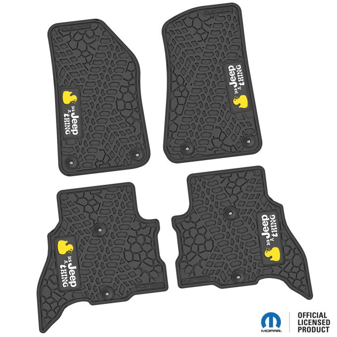 FlexTread 21-24 Jeep 4xe Floor Mats (4pc) w/ It's a JEEP Thing Logo NGTT46050