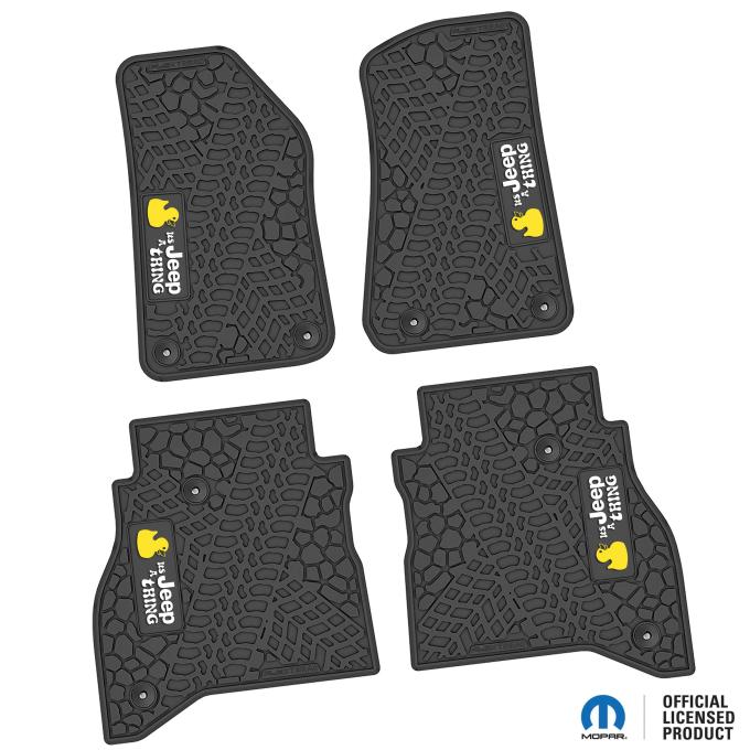 FlexTread 20-24 Jeep Gladiator Floor Mats (4pc) w/ It's a JEEP Thing Logo NGTT45050