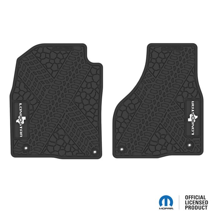 FlexTread 12-18 RAM 1500 & 19-24 RAM 1500 Classic Floor Mats (2pc) w/ Lonestar Logo NGTT11057