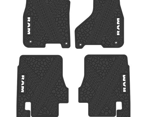FlexTread 12-18 Dodge Ram 2500/3500 Mega Cab (4 pc) w/ RAM Text Logo NGTT15016