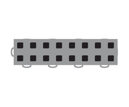 WeatherTech 51T312LL GR-BK - Garage Floor Tiles