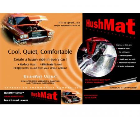 Hushmat Ultra Insulation, Floor Pan, For Chevelle, 1968-1972