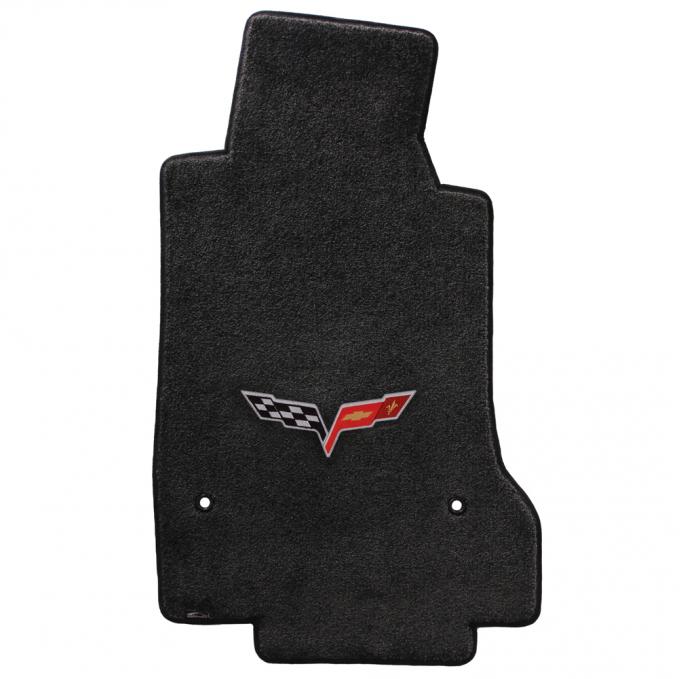 Lloyd Mats 2005-2007 Chevrolet Corvette Corvette 2005-2007.5 2 Piece Mats Ebony Ultimat C6 Logo 600012