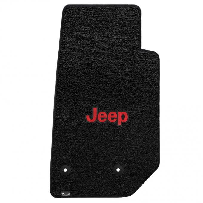 Lloyd Mats 2014-2019 Jeep Wrangler Jeep Wrangler 2014-on 2 Piece Front Black Ultimat Red Jeep Logo 600063