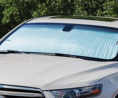 Weathertech TS1145, Windshield Shade, TechShade (R), Removable Roll Up/ With Velcro Strip For Storage, Direct-Fit, For Full Windshield, Silver/Black Reversible, Uses Suction Cups to Hold in Place