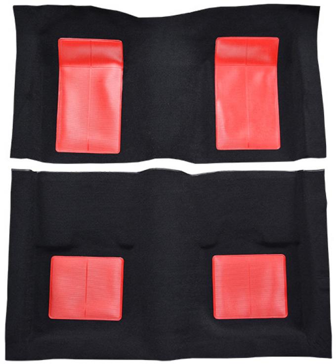 ACC 1969 Ford Mustang Mach I with 4 Red Inserts Fastback Nylon Carpet