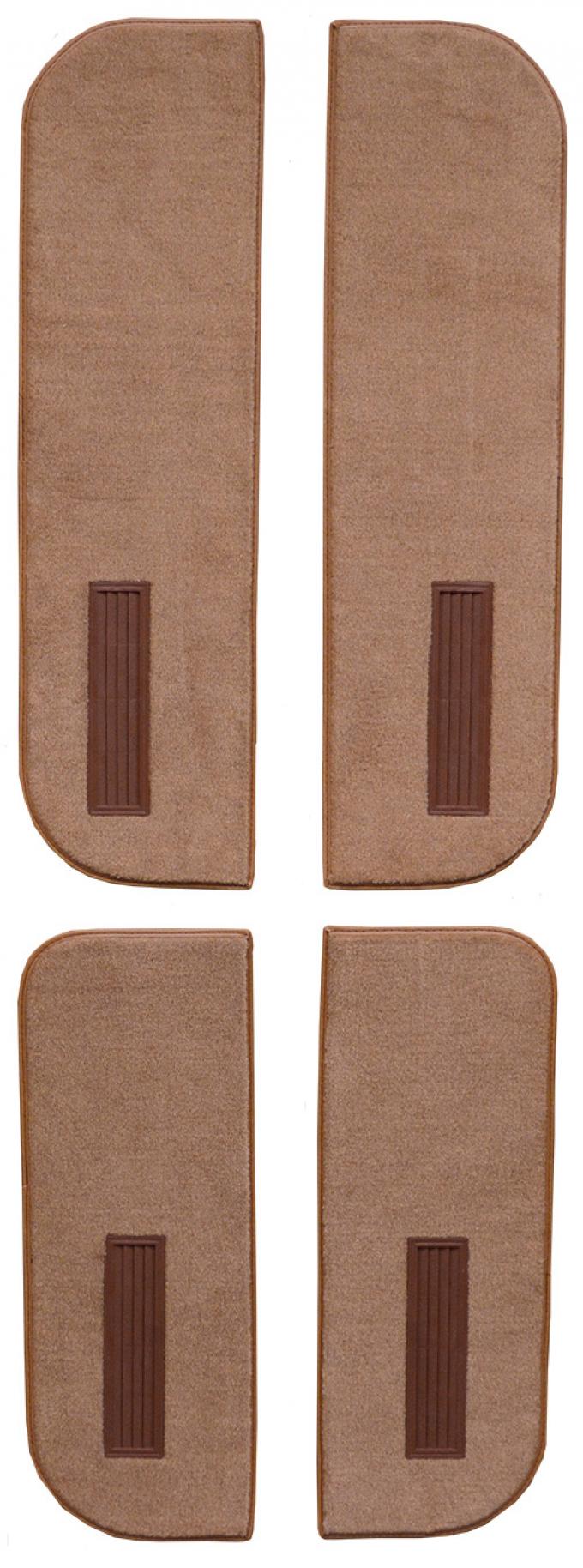 ACC 1990-1991 Chevrolet R3500 Crew Cab Inserts on Cardboard w/Vents Door Panel 4pc Cutpile Carpet