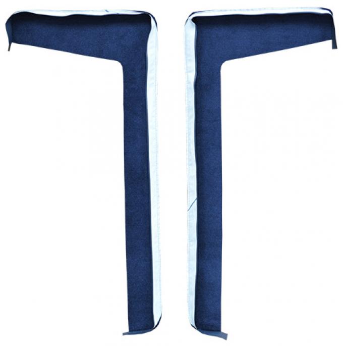 ACC 1967 Cadillac Eldorado Door Panel Inserts without Cardboard 2pc Cutpile Carpet
