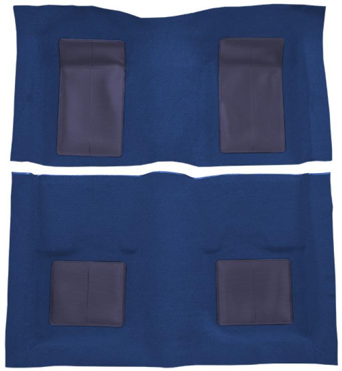 ACC 1969 Ford Mustang Mach I with 4 Medium Blue Inserts Fastback Nylon Carpet