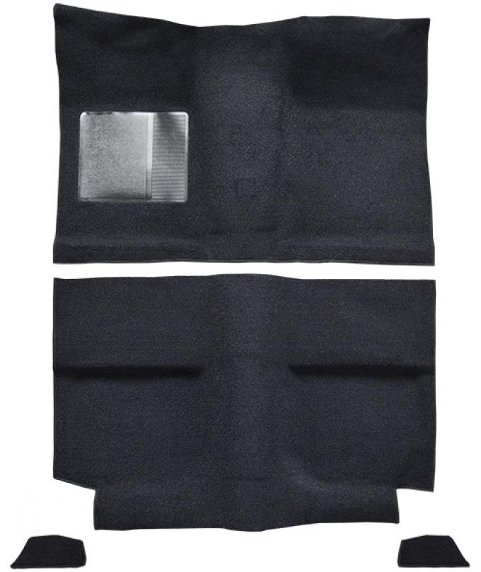ACC 1964 Ford Mustang Fastback without Folddowns without Shifter Hole Pass Area Nylon Carpet