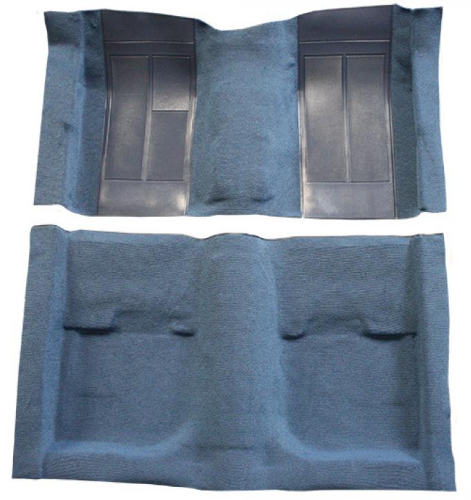 ACC 1970 Ford Mustang Mach 1 with 2 Medium Blue Inserts Fastback Nylon Carpet
