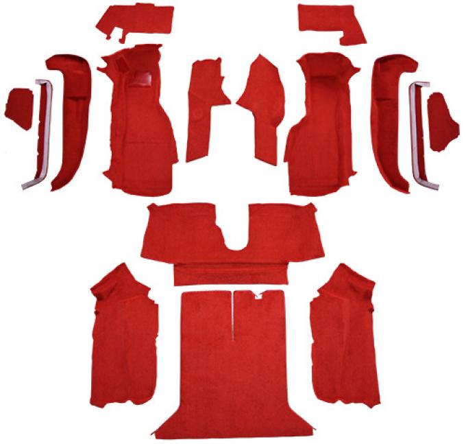 ACC 1992-1993 Chevrolet Corvette Coupe with 1 Door Latch Complete with Pad Cutpile Carpet