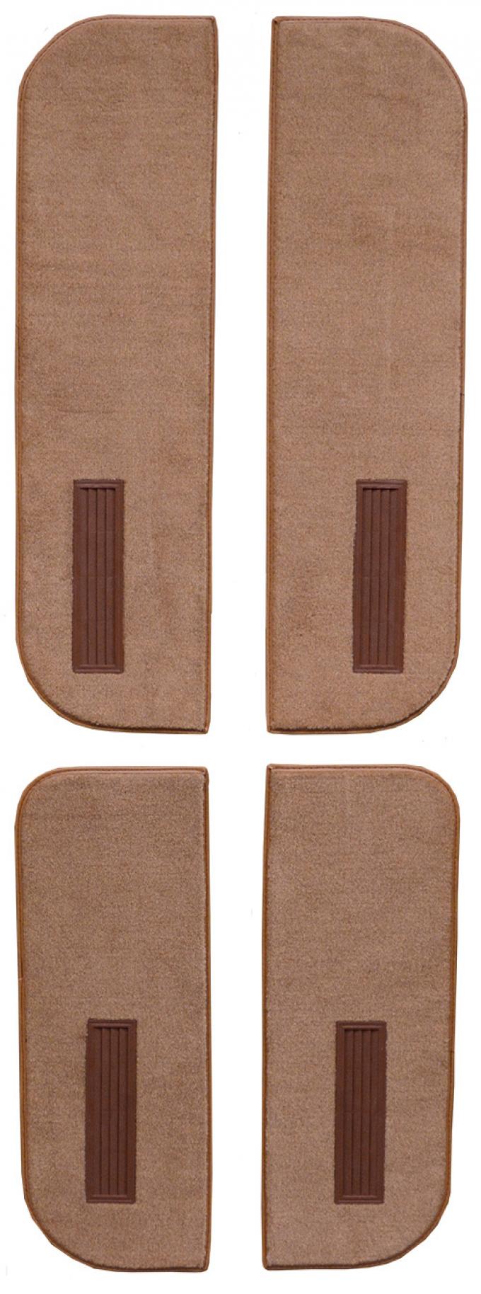 ACC 1973 GMC K25/K2500 Pickup Crew Cab Inserts on Cardboard w/Vents Door Panel 4pc Loop Carpet